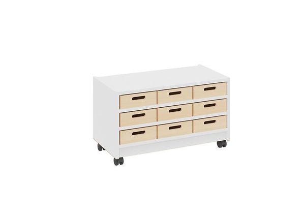 Materialschrank mit kleinen Kästen ohne Sichtfenster, Varianten wählbar