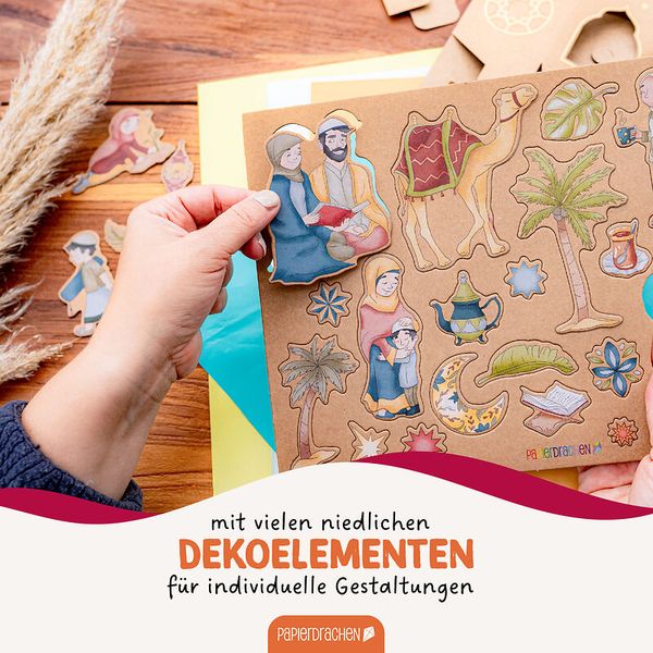 Zuckerfest Tischlichter zum Selbstgestalten – 8 Stück