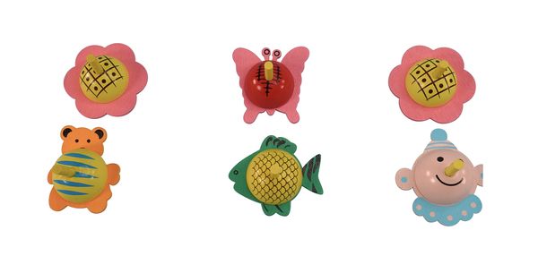 kleiner Kreisel mit lustigen Motiven, 6 St.  kleiner Kreisel mit lustigen Motiven, 6 St.