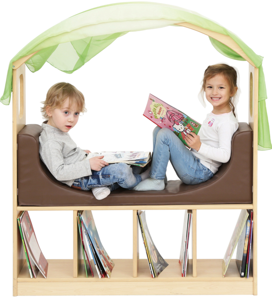 Kinderhocker, Bücherregal, Holzstuhl, Sitzbank, Bücherregal mit Dach