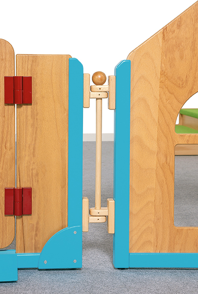Holzspielzeug, Kugelstange, Verbindungsstück, Tür-Elemente, Holzrahmen