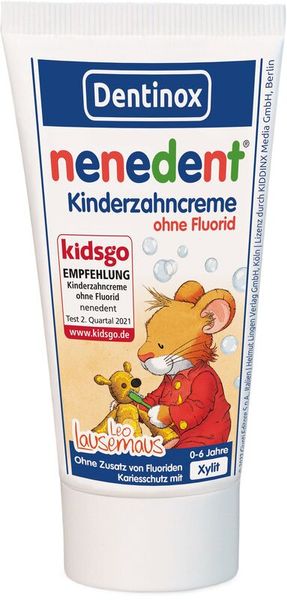 Zahnpasta, Kinder, Zahnpasta ohne Fluorid, Nenemdent, Kinderspezialität