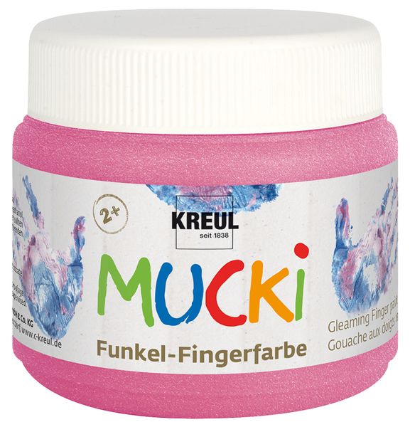 MUCKI Funkel-Fingerfarbe, 4 x 150 ml