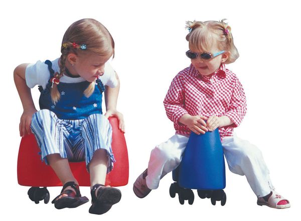 Kinderstuhl, Sitzball, Rote Sessel, Blaue Sitzbank, Spielzeugstuhl