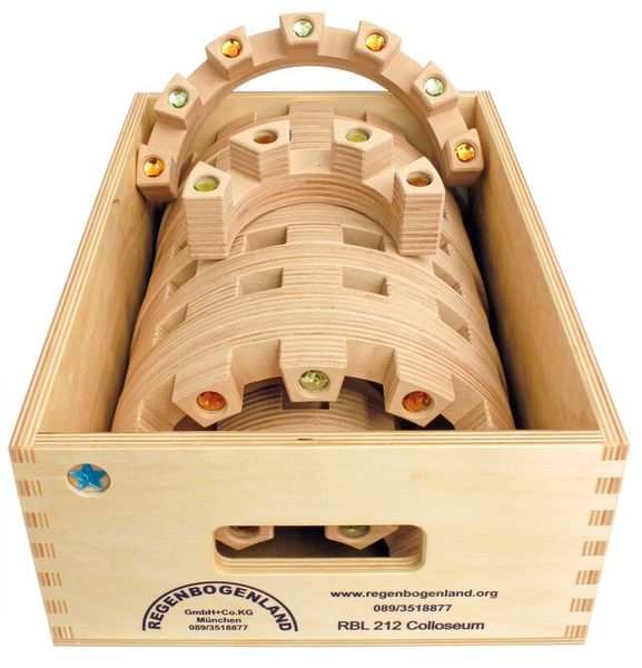 REGENBOGENLAND Colloseum, 16 Bausteine + Kasten REGENBOGENLAND Colloseum, 16 Bausteine + Kasten
