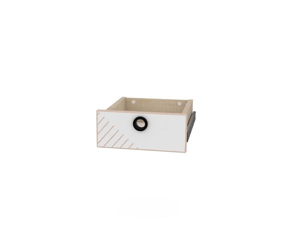 Schublade, kleine Schublade, Holzschublade, Aufbewahrungsbox, weiße Schublade mit Linien