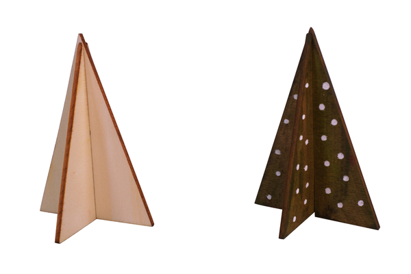 Holzaufsteller Winterbaum, 6 Stück (SONDERANGEBOT)