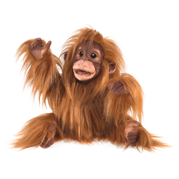 FOLKMANIS Handpuppe Baby Orang-Utan (30 cm)