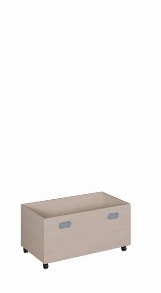 Rollkasten aus melaminbeschichteter Spanplatte (B/H/T: 72 x 36 x 38 cm)