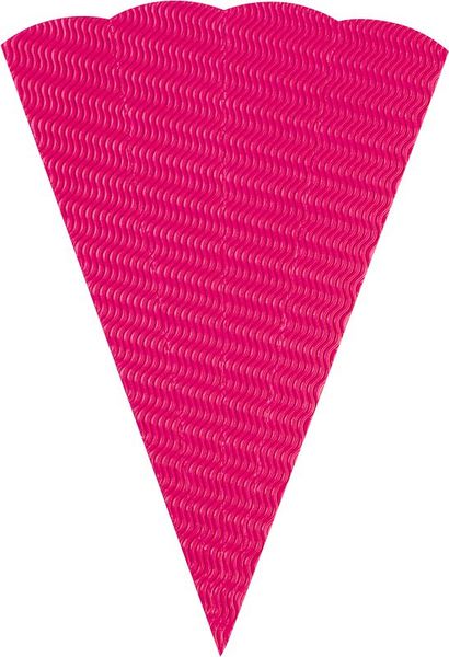FOLIA Schultüten-Rohlinge, eckig, aus 3D-Colorwellpappe, 68 cm, 7er Set, farbig sortiert