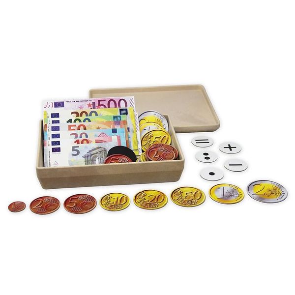 Demo-Euro-Rechengeld-Set, magnetisch, 100-teiliges Set