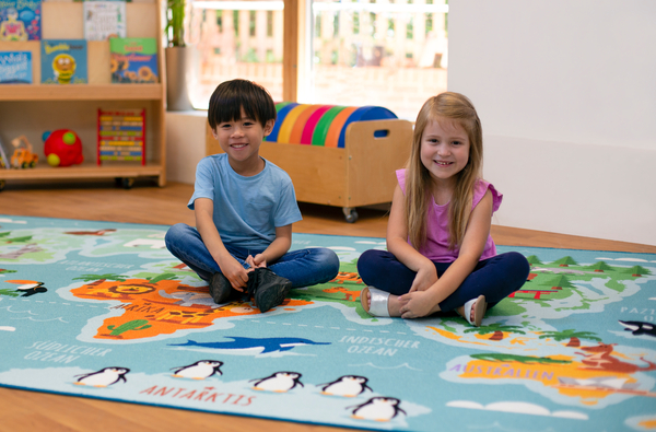 Spielteppich Weltkarte, rechteckig Spielteppich Weltkarte, rechteckig