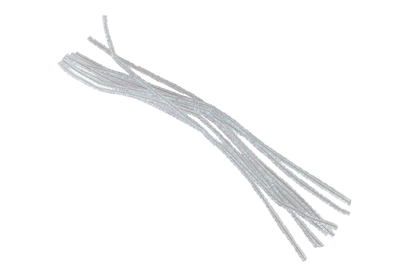 FOLIA Chenilledraht irisierend, 50 cm lang, Ø 8 mm, 10 Stück