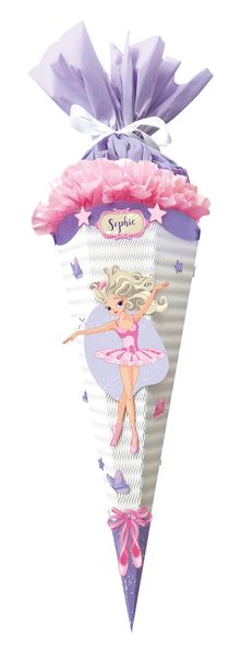 Eiskegel, Twirl-Deko, Feen-Thema, Prägemuster, Pastellfarben