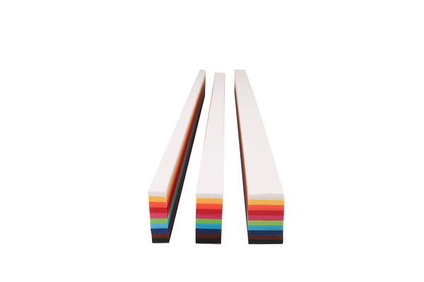 FOLIA Flechtstreifen, 50 cm x 2 cm, 200 Stück, 10-farbig sortiert