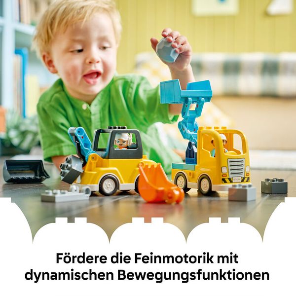 10475 LEGO® DUPLO® Baufahrzeuge – 3-in-1, 22-teiliges Set