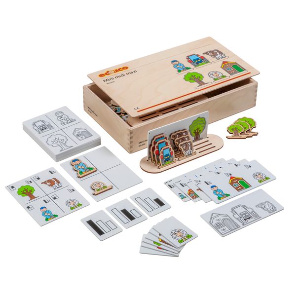 Holzspielzeug, Memory-Spiel, Puzzles, Tier/Menschen-Figuren, Kinderkärtchen