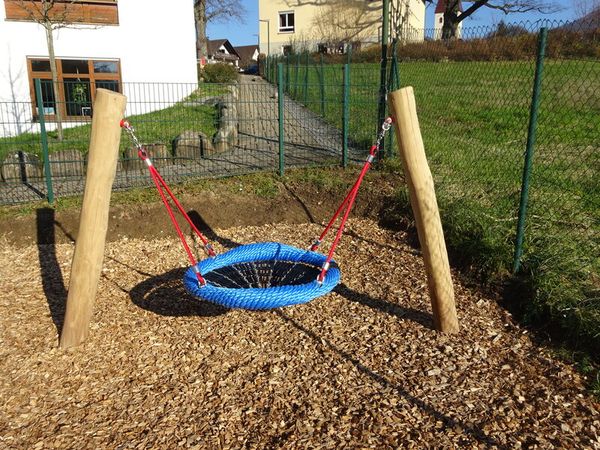 Mini-Vogelnest-Schaukel - mit Sitz und Stahllaschen 