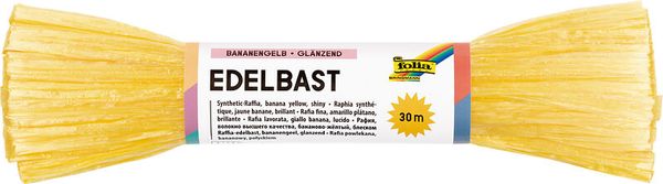 Bananengelb, Glänzend, Synthetische Fasern, Nudel-ähnlich, Spaghetti-Optik