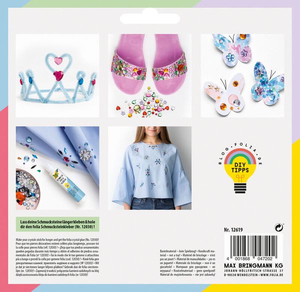 FOLIA Schmucksteine Fun, 800 Stück FOLIA Schmucksteine Fun, 800 Stück