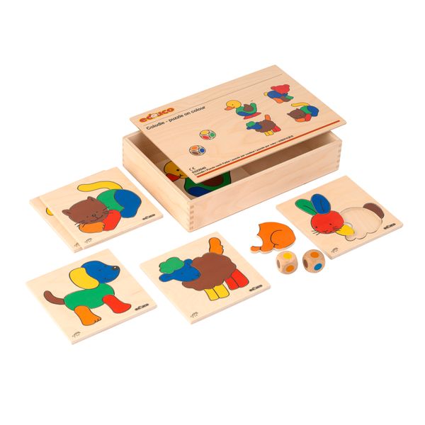 Holzpuzzle, Tierpuzzle, Sortierpuzzle, Holzspielzeug, Kinderpuzzle
