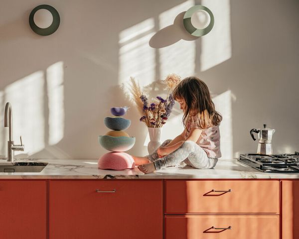 Stapelstein® Inside rainbow pastel, 6er Set