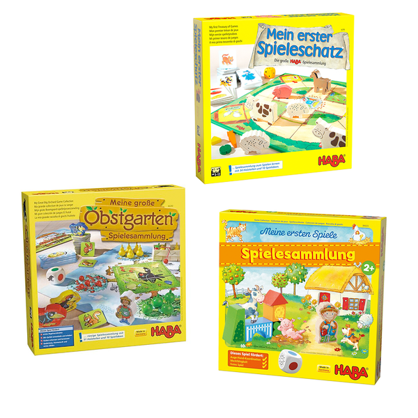 HABA Beste Spielesammlungen-Set, ab 2 Jahre (16 Spiele)