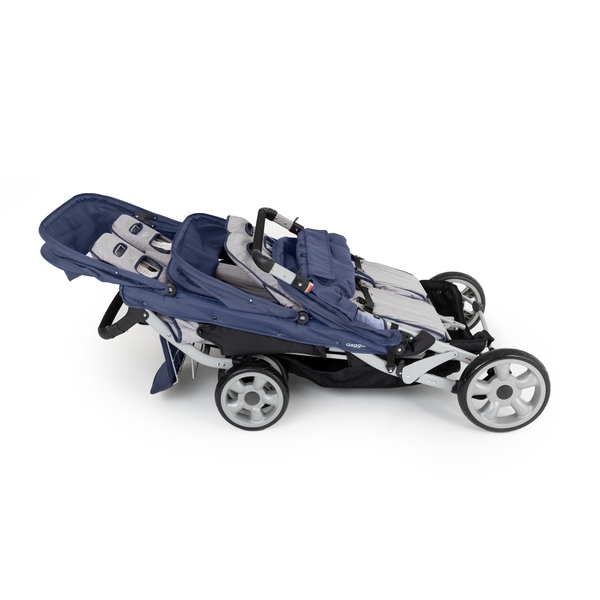 baby stroller, double stroller, tandem stroller, folding stroller, blau