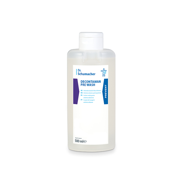 DR. SCHUMACHER Decontaman Pre Wash, antimikrobielle Handwaschlotion, 500 ml DR. SCHUMACHER Decontaman Pre Wash, antimikrobielle Handwaschlotion, 500 ml