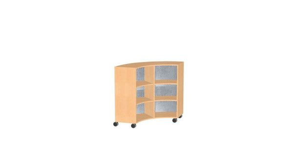 Fernsehschrank, Medienschrank, Glasfronten, Holzkasten, Rollen