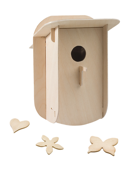 Holzbausatz Nistkasten, 16 tlg.