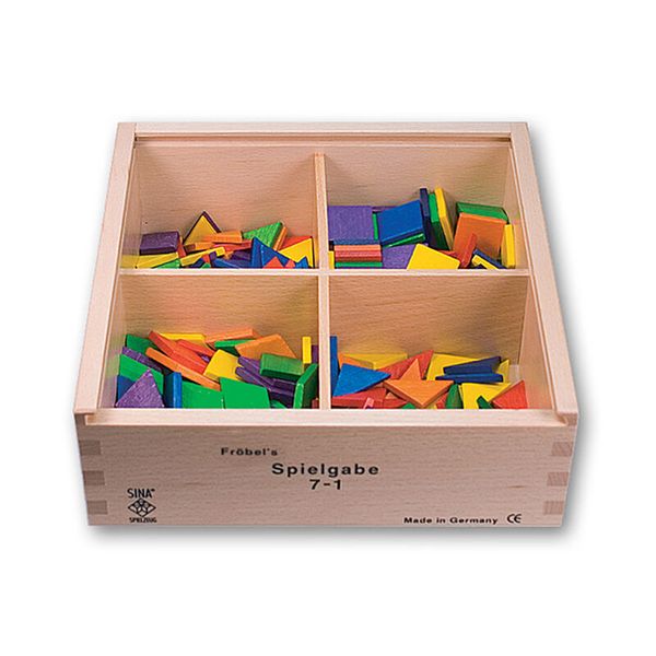 Holzbox, Formen, Puzzle-Teile, Spielzeug, Segmente