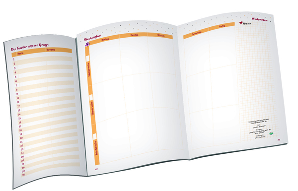 Unser Gruppentagebuch - Gruppenplaner für Kita und Krippe  Unser Gruppentagebuch - Gruppenplaner für Kita und Krippe
