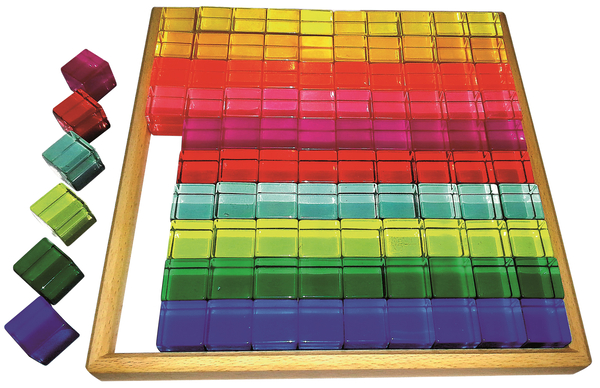 Schiebepuzzle, Bunt, Lernspiel, Holzrahmen, Quadratsteine