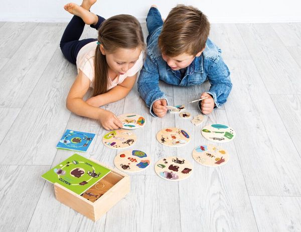Nawito Puzzle - Tierarten, 9 Puzzles mit je 5 Teilen, ab 4 Jahre Nawito Puzzle - Tierarten, 9 Puzzles mit je 5 Teilen, ab 4 Jahre