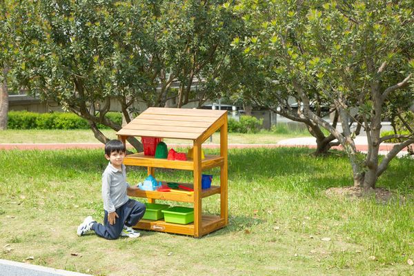 Outdoor-Regal mit offener Seite, LxBxH 81 x 50 x 101 cm Outdoor-Regal mit offener Seite, LxBxH 81 x 50 x 101 cm