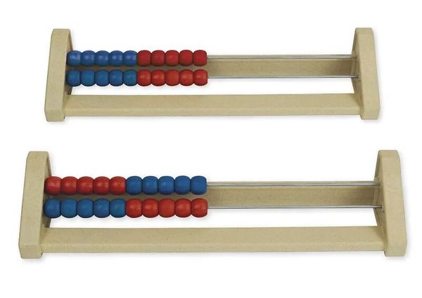 Rechenrahmen für 20-er Zahlenraum, rot/blau