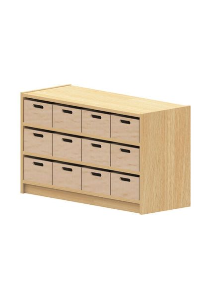 BasicPlus Unterschrank, mit 12 Materialkästen, 2 feste Böden, (B/HT): 102 x 60 x 40 cm BasicPlus Unterschrank, mit 12 Materialkästen, 2 feste Böden, (B/HT): 102 x 60 x 40 cm