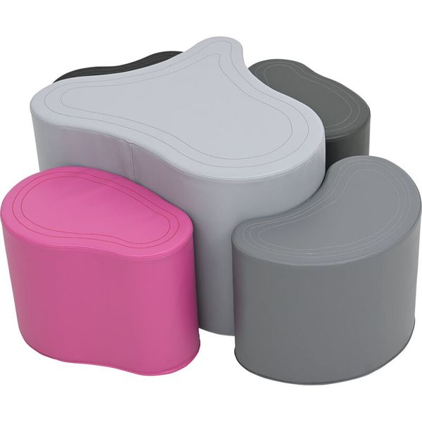 Schaumstoff-Sitzgruppe Loris, Steine, 5-tlg Schaumstoff-Sitzgruppe Loris, Steine, 5-tlg