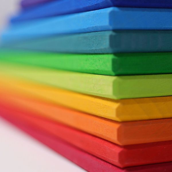 GRIMM´S Regenbogen Bauplatten, 11-tlg., ab 2 Jahre