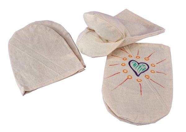 Baumwoll-Handspielpuppe Tier zum selber gestalten, 5er-Set Baumwoll-Handspielpuppe Tier zum selber gestalten, 5er-Set