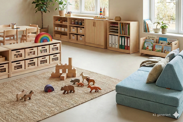 Materialschrank mit großen Kästen mit Sichtfenster, Varianten wählbar