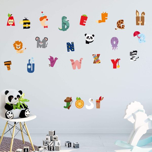Wandtattoo Alphabet, Größe wählbar