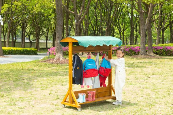 Mobile Outdoor-Garderobe, LxBxH 109 x 50 x 132 cm Mobile Outdoor-Garderobe, LxBxH 109 x 50 x 132 cm