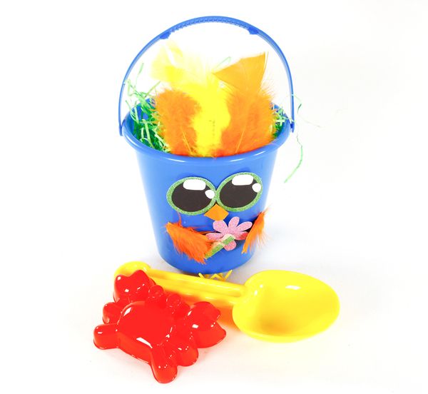 Sandspieleimer mit Schaufel und Krabbenförmchen, 6 Sets Sandspieleimer mit Schaufel und Krabbenförmchen, 6 Sets