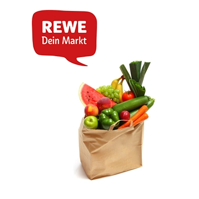 Gemüsekorb, Obstkorb, Papiertragetasche, Bunte Früchte, Gemüse