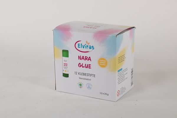 ELVIRAS Klebestifte Transparent 35 g, Vorteilspack 72 Stk. (60 Stk. + 12 Stk. gratis)