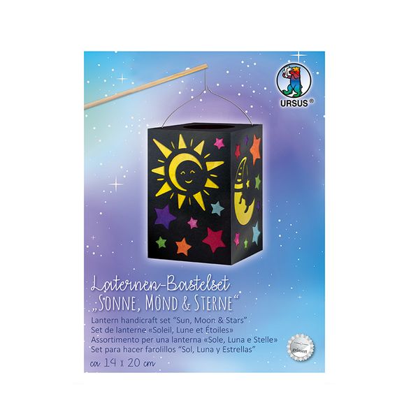 Laternen-Bastelset "Sonne, Mond & Sterne", 14 x 20 cm, 1 Set (SONDERANGEBOT)