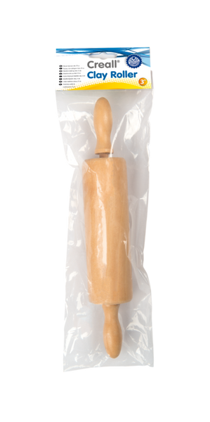 CREALL Nudelholz / Knetroller, lackiert, Länge 15 cm, 1 Stück CREALL Nudelholz / Knetroller, lackiert, Länge 15 cm, 1 Stück