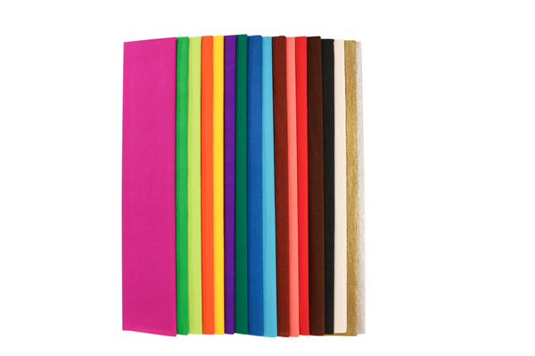 ELVIRAS Krepppapier Komplett-Set, 158 Rollen, verschiedene Farben